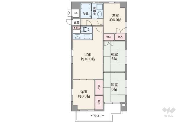 ダイアパレス覚王山南:間取り図面
