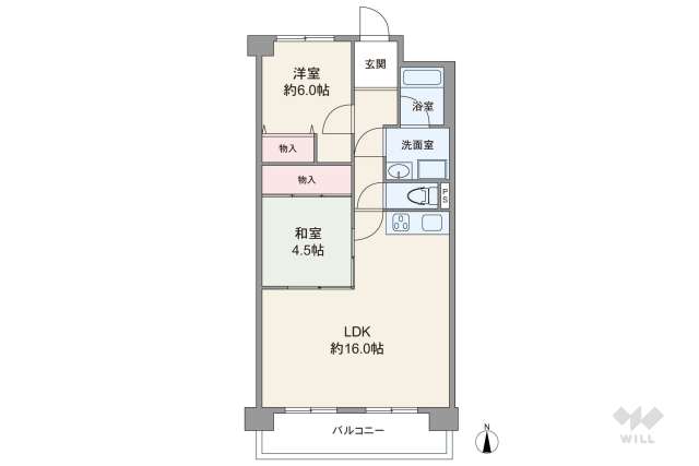 エバーグリーン八島1号棟:間取り図面