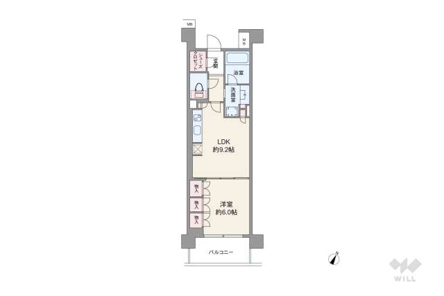 アトラスシティ千歳烏山グランスイート　杜ノ棟:間取り図面