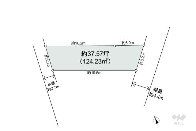 目黒区上目黒4丁目 土地:間取り図面