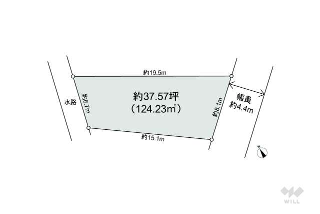 目黒区上目黒4丁目 土地:間取り図面