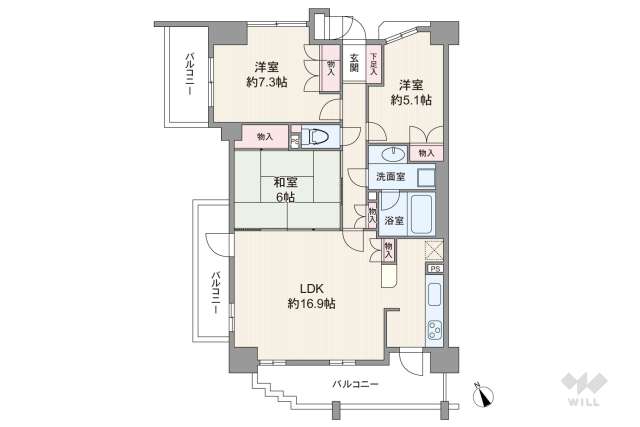 昭和折戸町ヒルズ:間取り図面