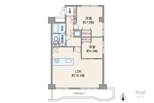 グリーンタウン茨木6番館:間取り図面