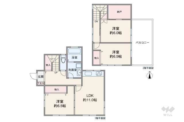 宝塚市川面4丁目 一戸建て:間取り図面