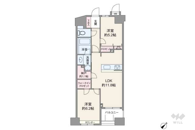 プリムローズ根岸ビーフォート:間取り図面