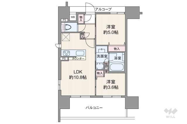 プレサンスロジェ千種駅NORTH:間取り図面