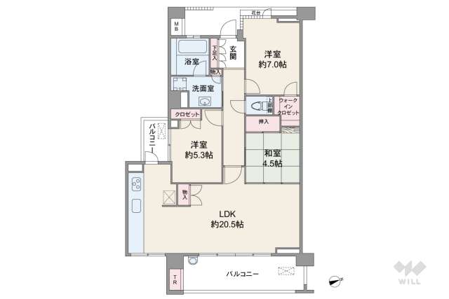 グランドメゾン川名ウエストレジデンス:間取り図面