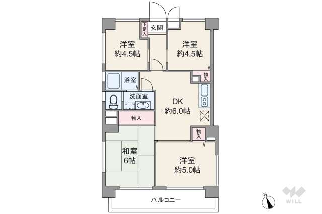 セントエルモ綾瀬:間取り図面