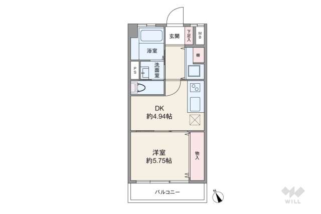 自由ヶ丘第3コーポ:間取り図面