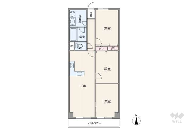 新大阪グランドハイツ1号棟:間取り図面