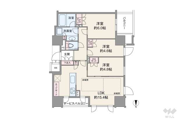 プレミスト梅田ノース:間取り図面