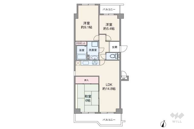 ベルヴェデールイトーピア武庫川マンション:間取り図面