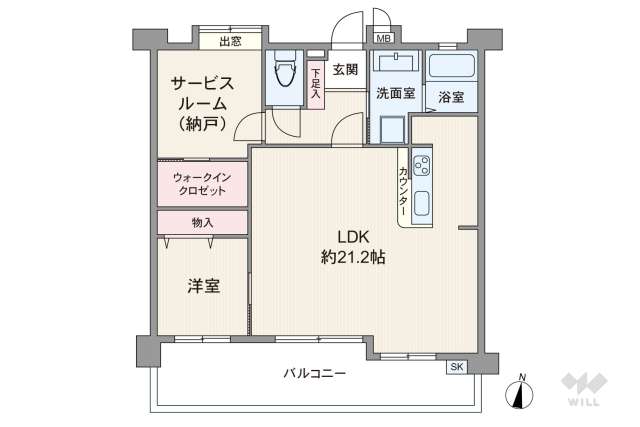 セレッソコート芦屋ガレリア:間取り図面