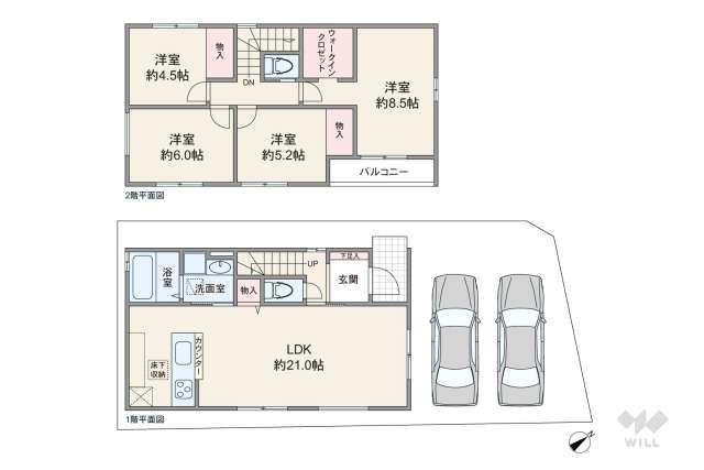 宝塚市小浜4丁目 一戸建て:間取り図面