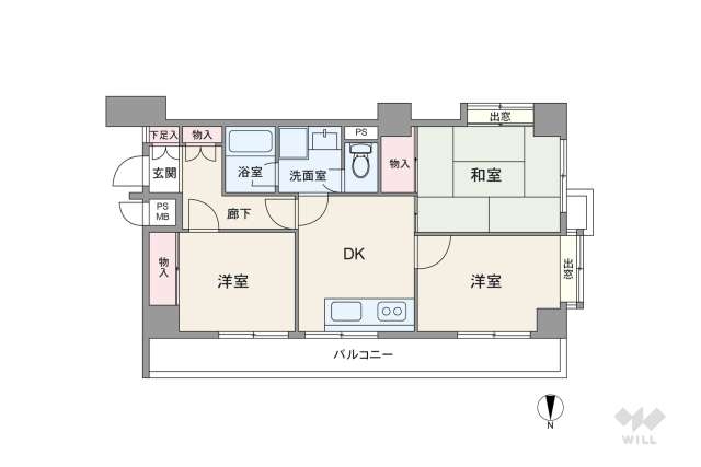ライオンズマンション神楽坂第6:間取り図面