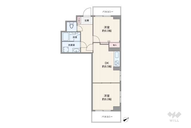 クリオ葛飾柴又壱番館:間取り図面