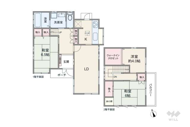 世田谷区玉堤1丁目 一戸建て:間取り図面