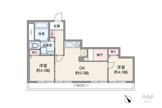 メゾン松方:間取り図面