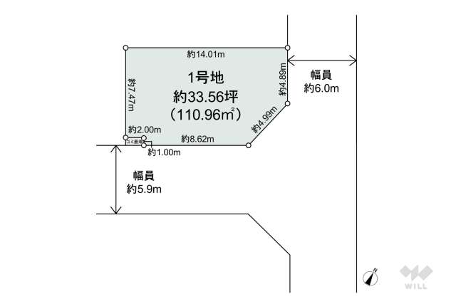 宝塚市安倉北5丁目 土地:間取り図面