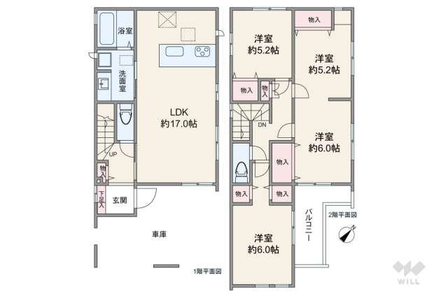 宝塚市泉町 一戸建て:間取り図面