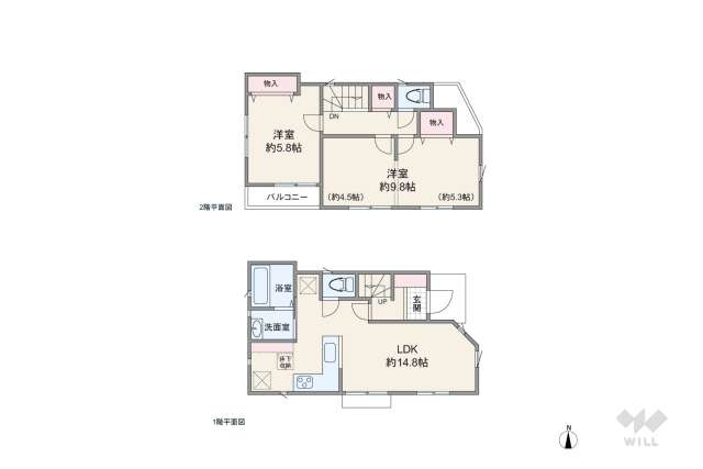川崎市高津区坂戸3丁目 一戸建て:間取り図面