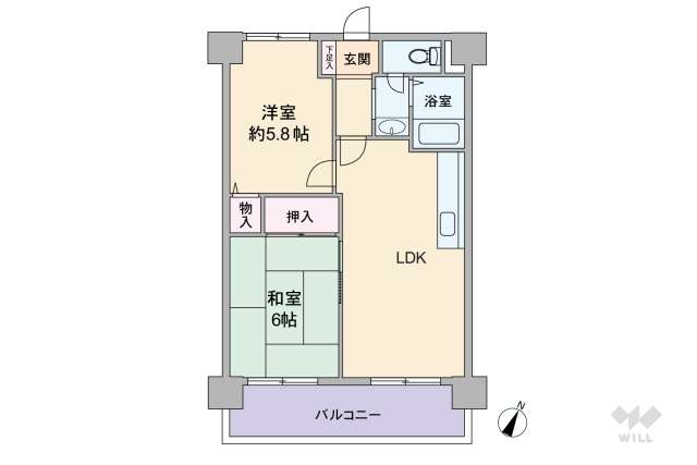 甲南グランドハイム本山:間取り図面