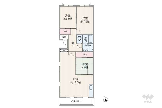ポプラハイツ覚王山:間取り図面