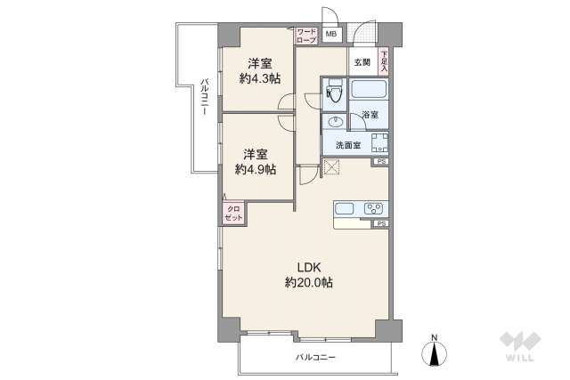 ベルアーバニティ新大阪:間取り図面