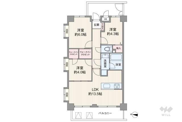 ライオンズガーデン上北沢:間取り図面