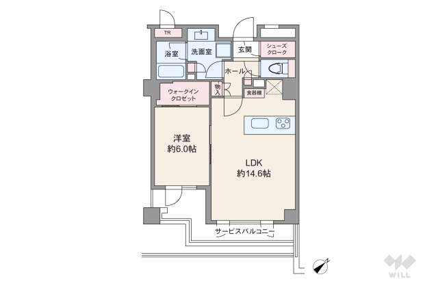 パークホームズ三軒茶屋一丁目:間取り図面