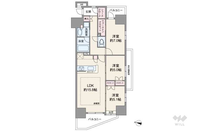 アンビシャス青砥:間取り図面