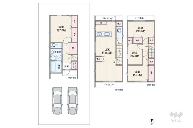 尼崎市西難波町6丁目 一戸建て:間取り図面