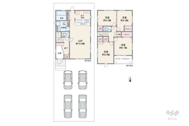 瀬戸市さつき台2丁目 一戸建て:間取り図面
