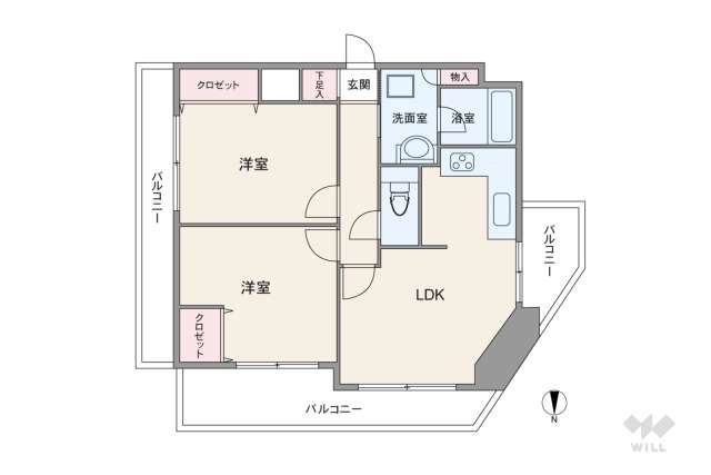 プレサンス名古屋城前:間取り図面