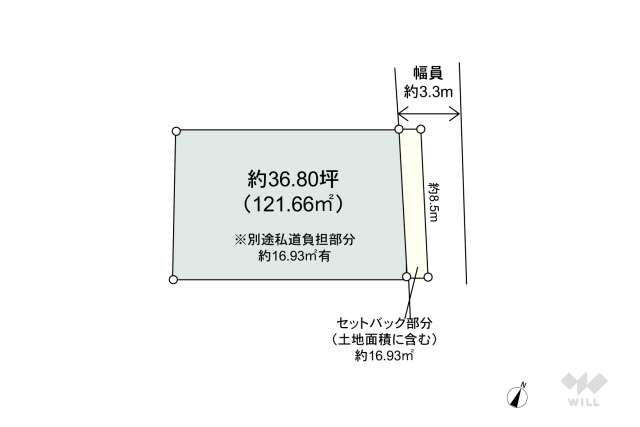 目黒区目黒4丁目 土地:間取り図面