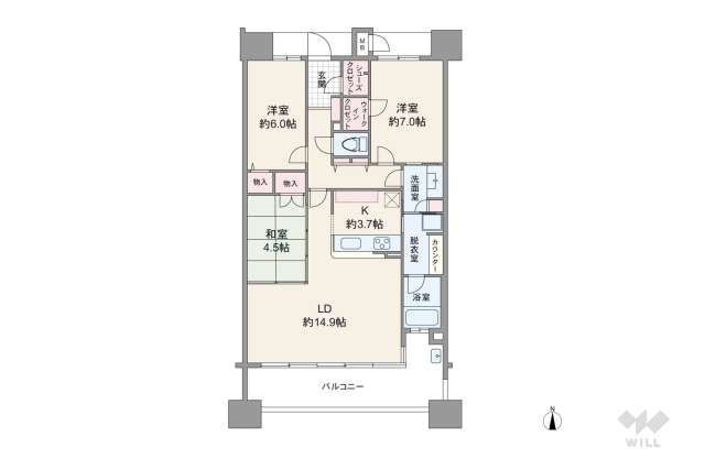 ロフティ宝神ファインステージ:間取り図面