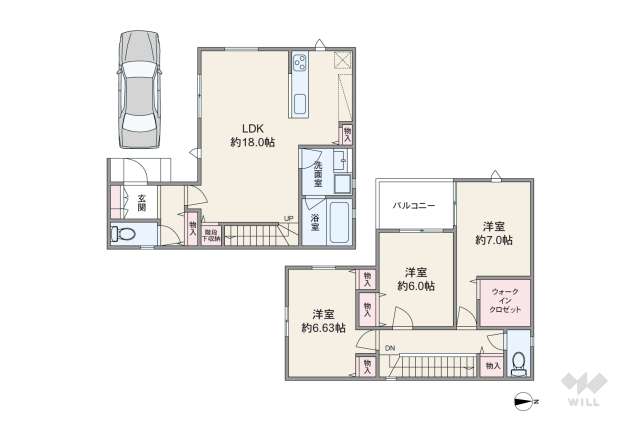 尼崎市東園田町6丁目 一戸建て:間取り図面