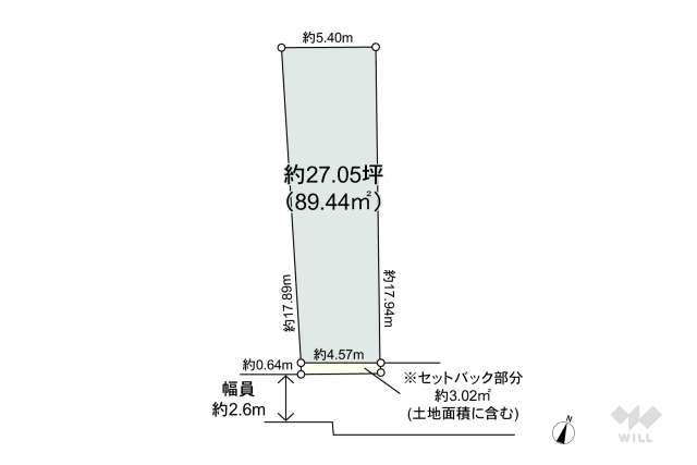世田谷区羽根木2丁目 土地:間取り図面