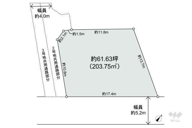 宝塚市武庫山1丁目 土地:間取り図面