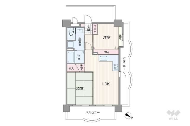トゥールモンド本山:間取り図面