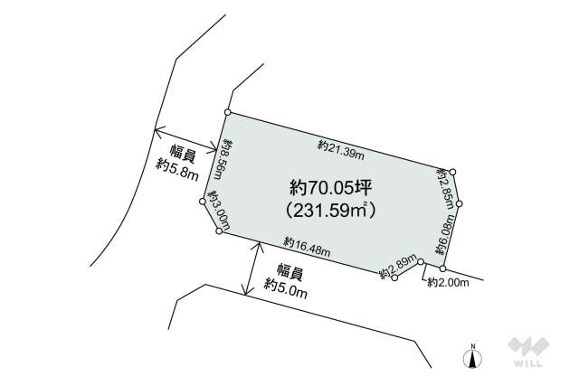 名古屋市守山区大字中志段味字吉田洞 土地:間取り図面