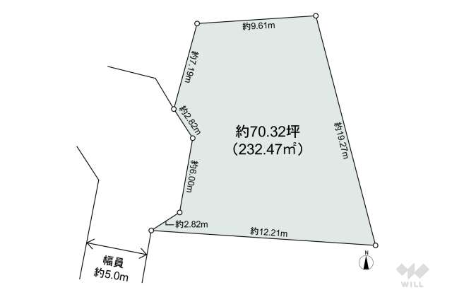 名古屋市守山区大字中志段味字吉田洞 土地:間取り図面