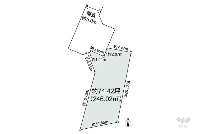 名古屋市守山区大字中志段味字吉田洞 土地:間取り図面