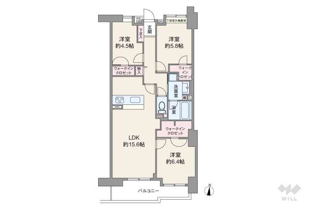 コア・スターレ西大井:間取り図面