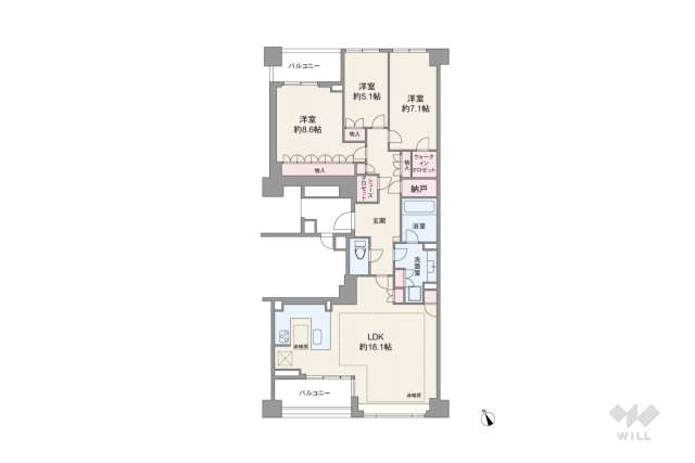 ザパークハウスグラン南青山高樹町:間取り図面