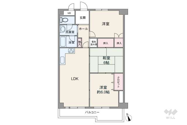 平針西住宅1号棟:間取り図面
