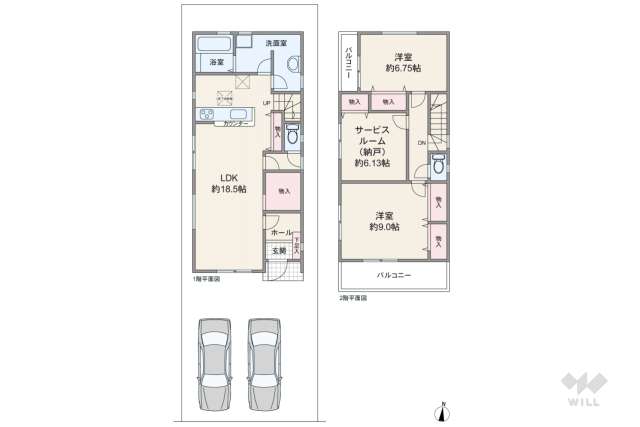 伊丹市野間1丁目 一戸建て:間取り図面
