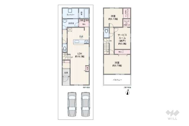 伊丹市野間1丁目 一戸建て:間取り図面