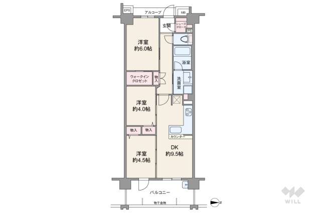 プレサンスグラン覚王山:間取り図面