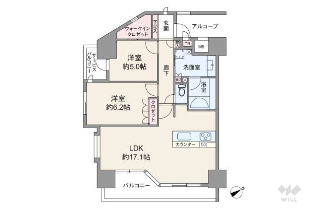ベリスタ覚王山:間取り図面